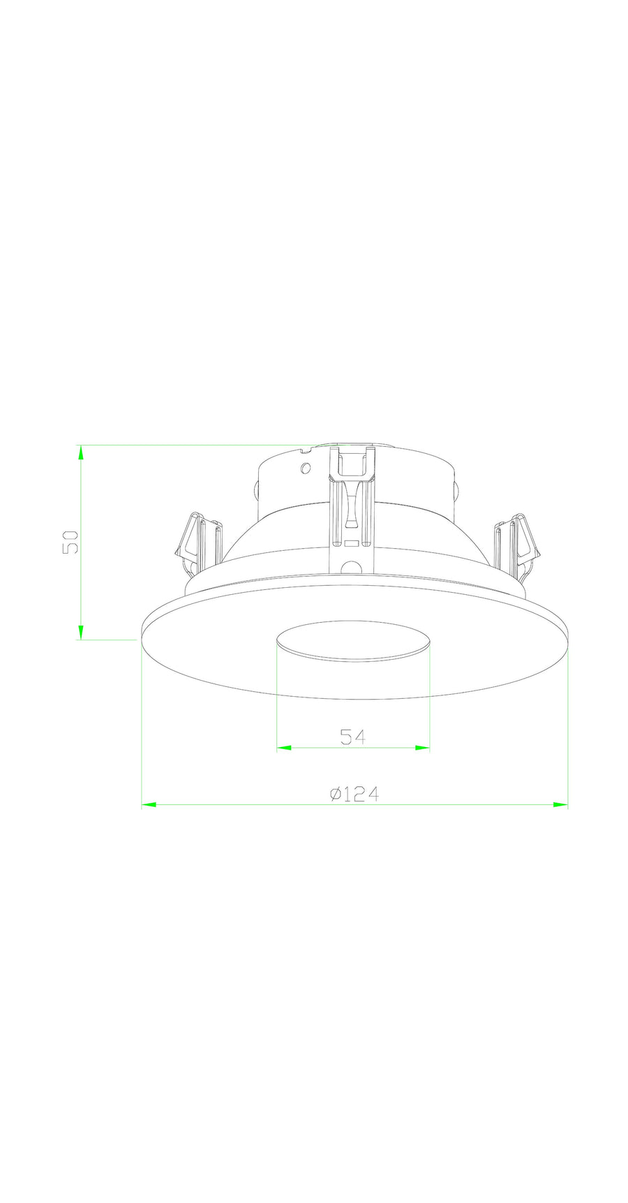 4 Inches Pinhole Trim for Low Voltage Recessed Light/Lighting Fit Halo/Juno-Copper