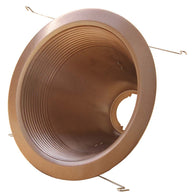 6 Inch Recessed Can Light Trim, Air Tight Baffle Trim, IC-Rated Anti-Glare 6 Inch Can Light Trim, Self-Flanged Recessed Light Trim- Copper