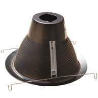 6 Inch Recessed Can Light Trim, Air Tight Baffle Trim, IC-Rated Anti-Glare 6 Inch Can Light Trim, Self-Flanged Recessed Light Trim-Black