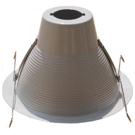 6 Inch Recessed Can Light Trim, Air Tight Baffle Trim, IC-Rated Anti-Glare 6 Inch Can Light Trim, Self-Flanged Recessed Light Trim- White