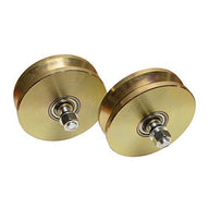 [2-pack] 6" V Groove Wheel with Double Bearing Sliding Gate 5000lbs Roller Slide + Screw