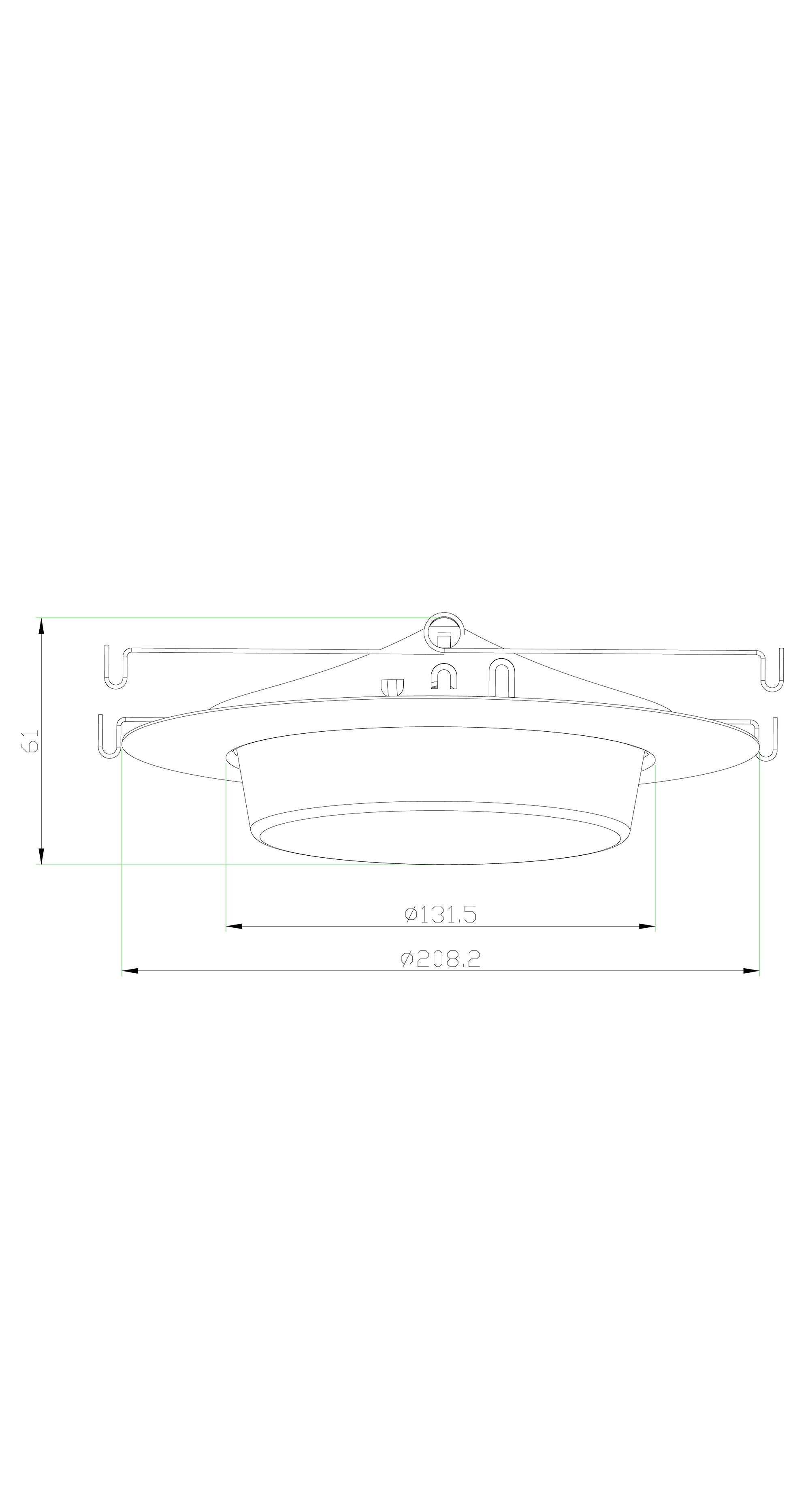 6 Inches Drop Lens Shower Trim for Recessed Light Fits Halo/Juno-White