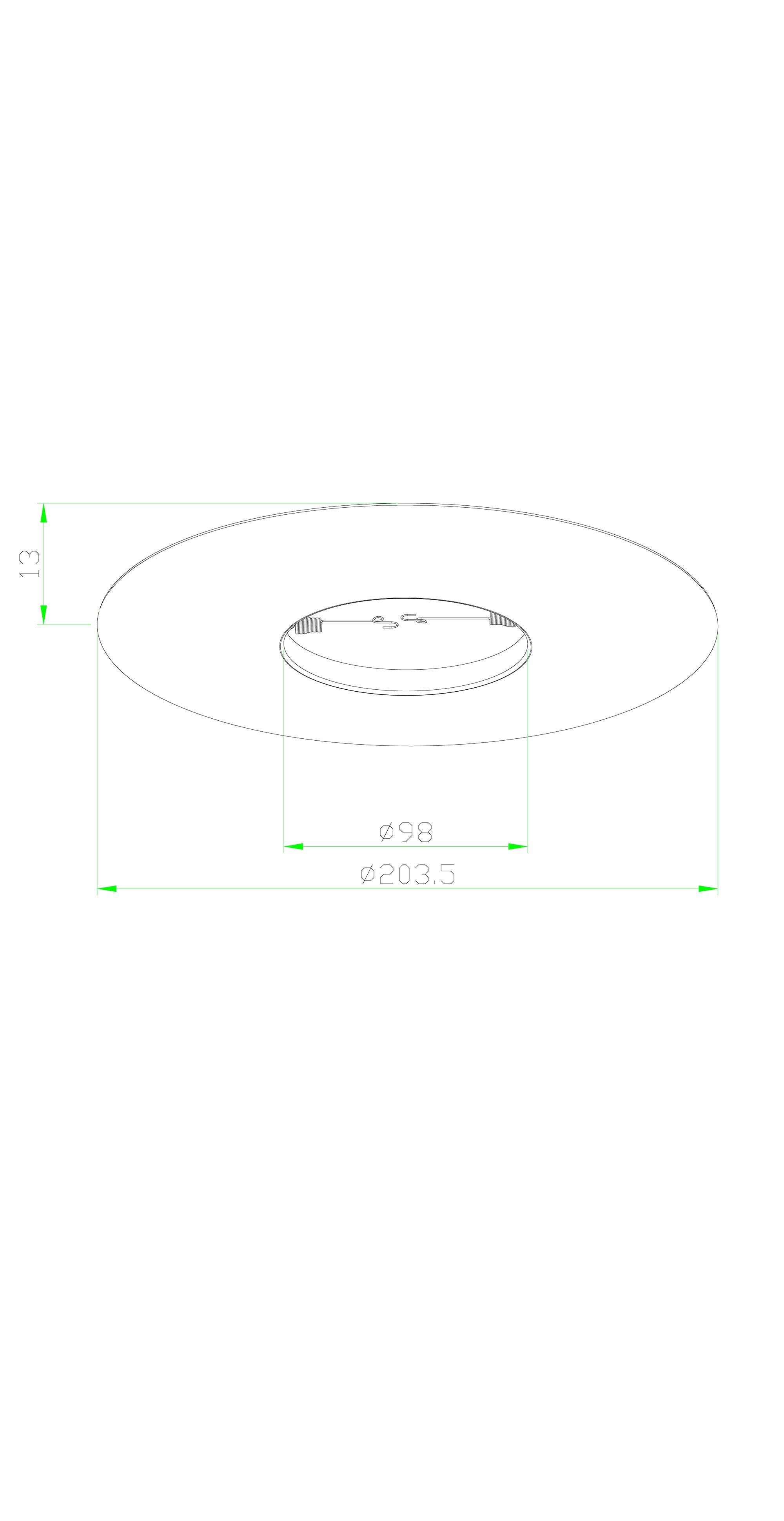 6" Open Metal Trim Ring for Par30/R30 Recessed Light/Lighting-White