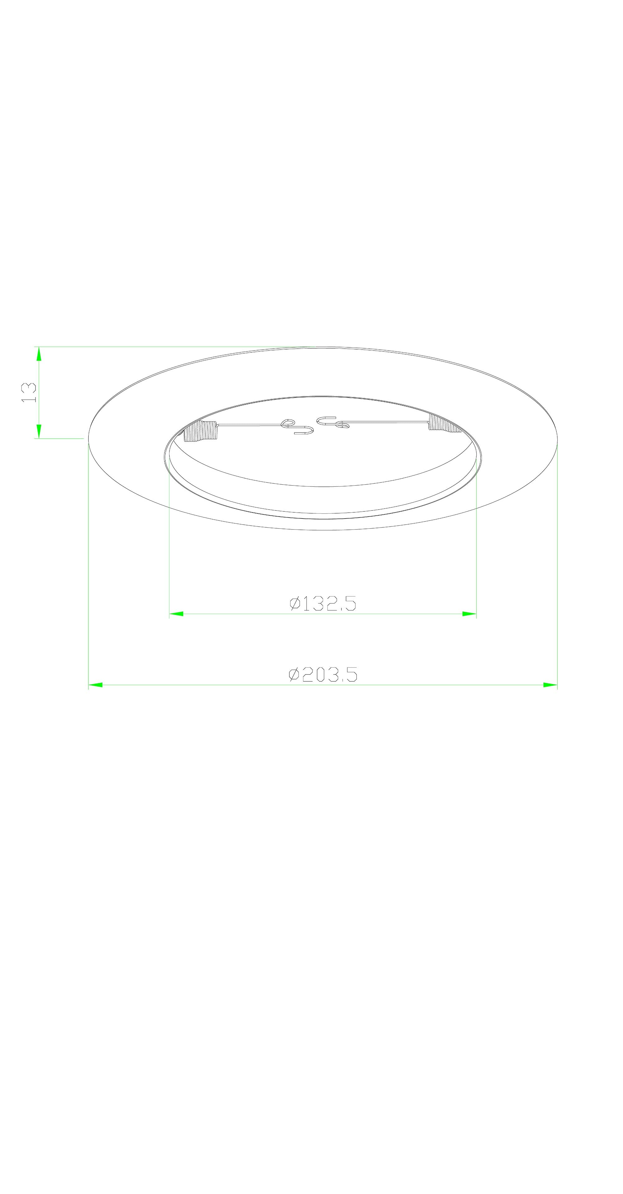 6" Open Metal Trim Ring for Par38/R40 Recessed Light/Lighting-White