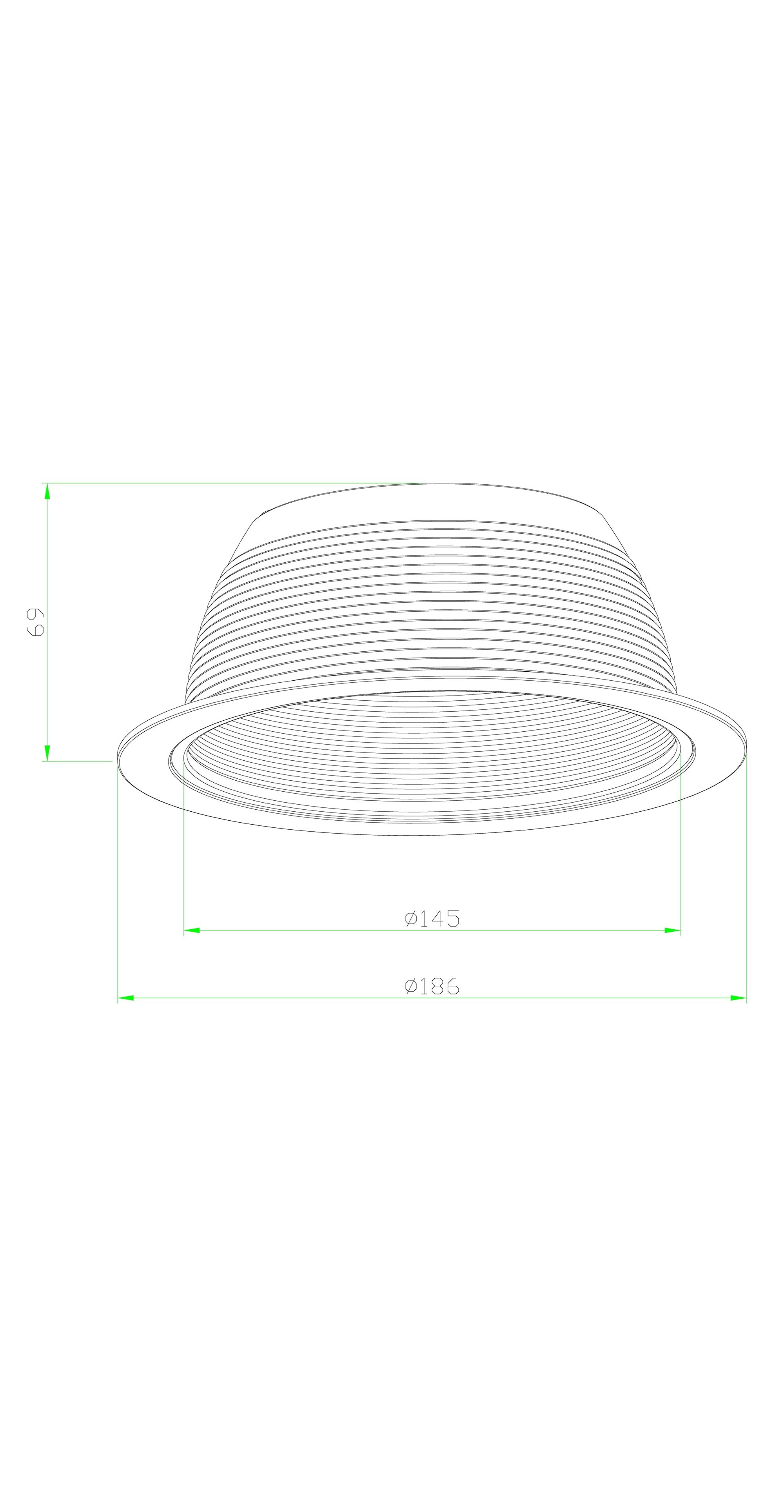 6 Inch Recessed Light Trim, Step Baffle with Detachable Ring, Fit Halo/Juno Recessed Housing-Satin Nickel