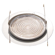 6 Inches Fresnel Lens Shower Trim for Recessed Light Fits Halo/Juno-White