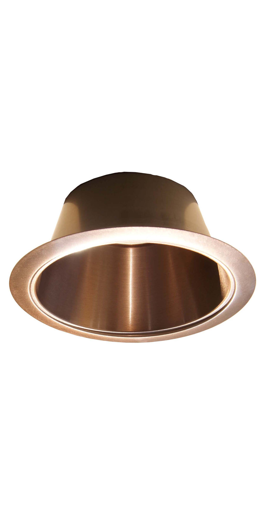 6 Open Reflector trim/trims for Par30/R30 Line Voltage Recessed Light/lighting-Fit Halo/Juno-Copper