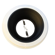 6 Inch Recessed Light Trim, Step Baffle with Detachable Ring, Fit Halo/Juno Recessed Housing-Black