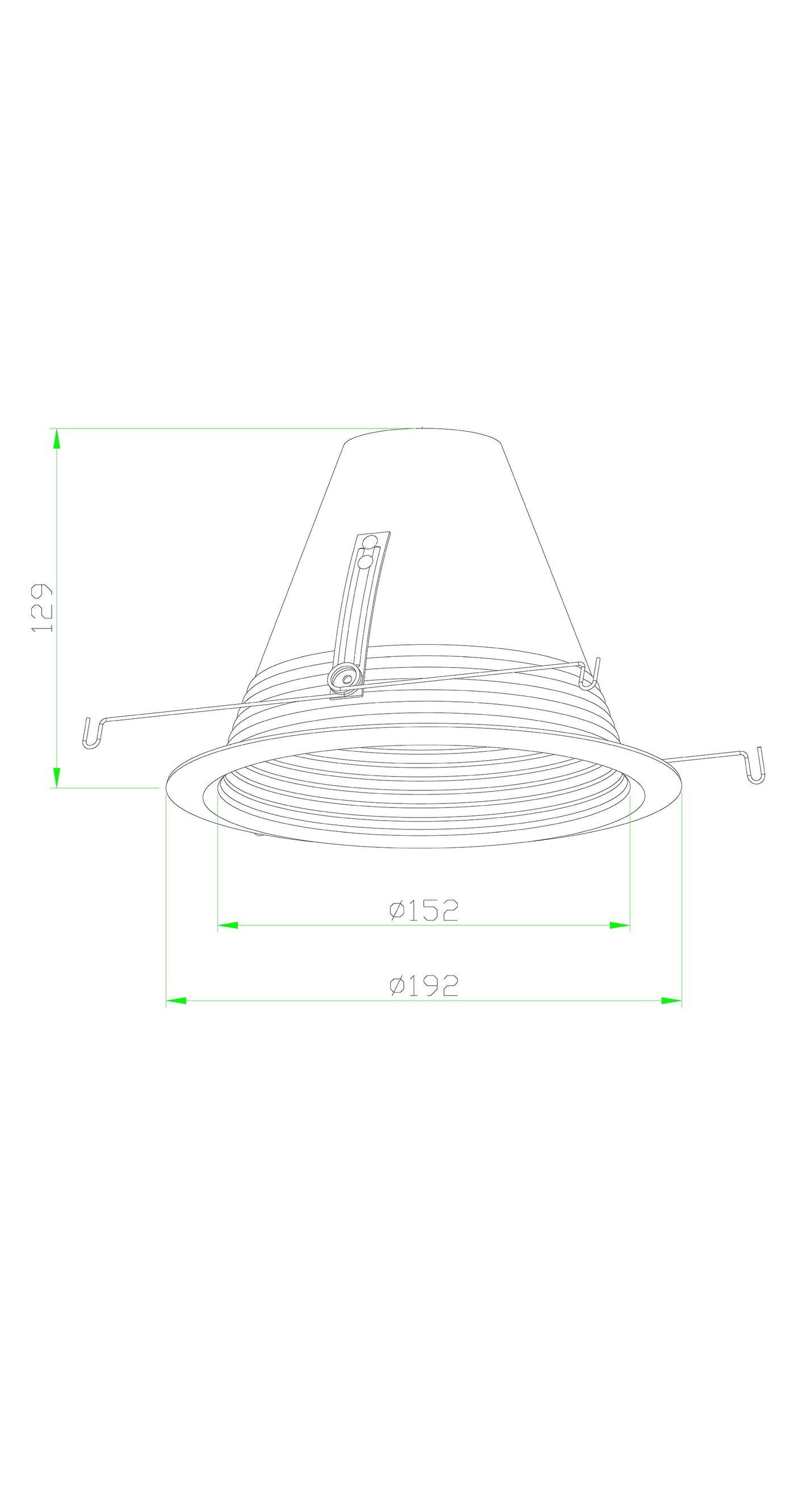 6 Inch Recessed Can Light Trim, Air Tight Baffle Trim, IC-Rated Anti-Glare 6 Inch Can Light Trim, Self-Flanged Recessed Light Trim- Copper