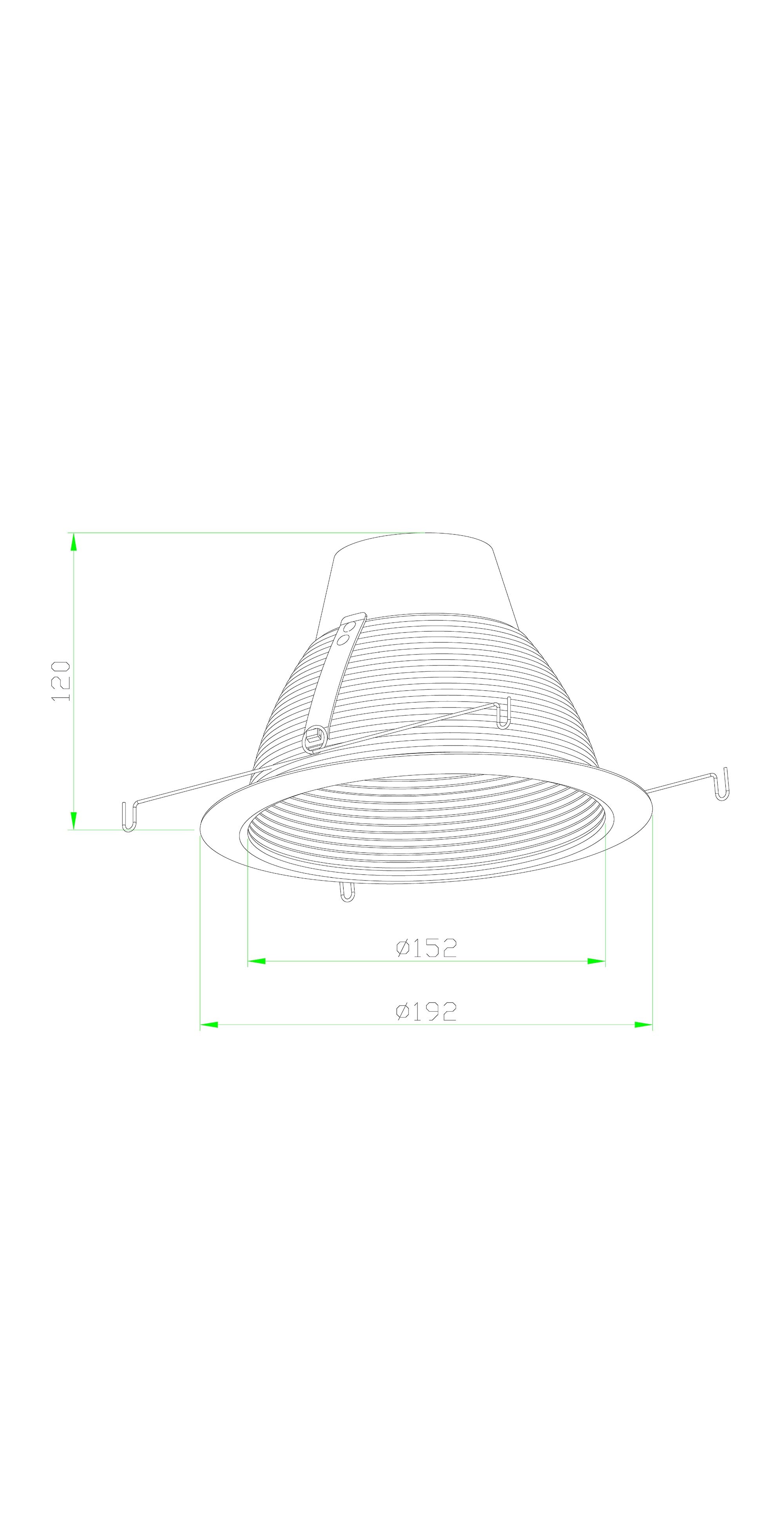 6 Inch Recessed Can Light Trim, Air Tight Baffle Trim, IC-Rated Anti-Glare 6 Inch Can Light Trim, Self-Flanged Recessed Light Trim-Black