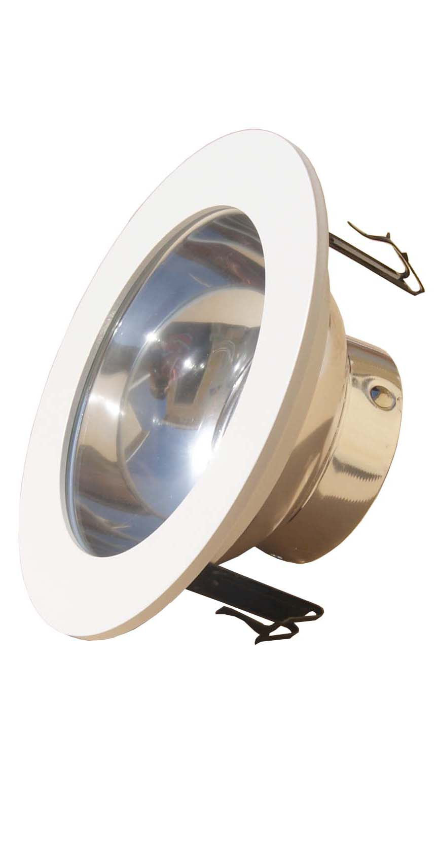 4 Inches Clear Lens Shower Trim for Low Voltage Recessed Light/Lighting Fit Halo/Juno-White