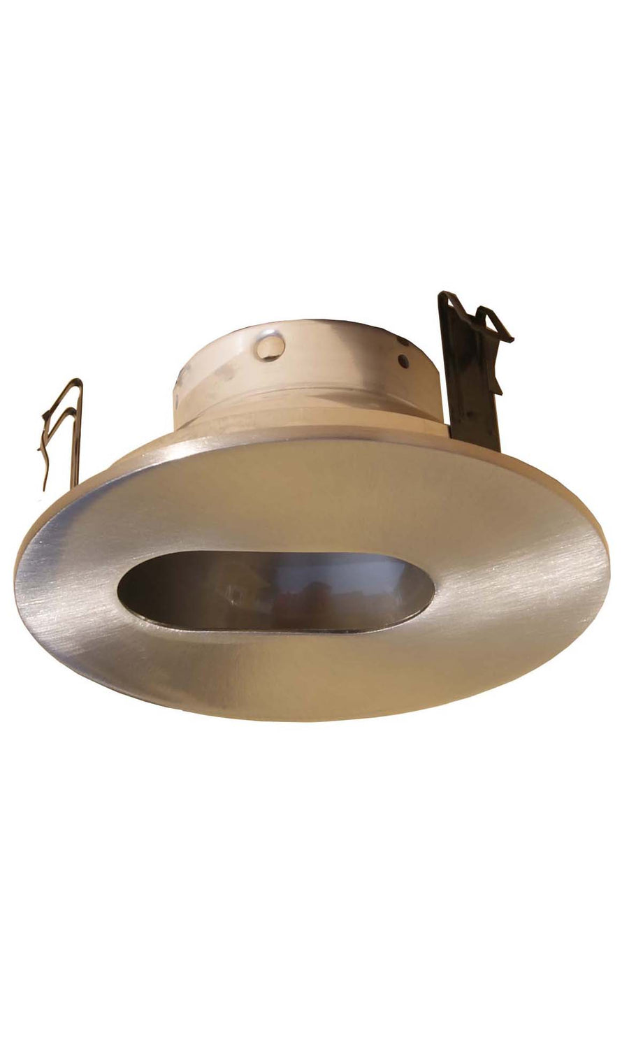 4 Inches Adjustable Slot Trim for Low Voltage Recessed Light/Lighting Fit Halo/Juno-Satin Nickel