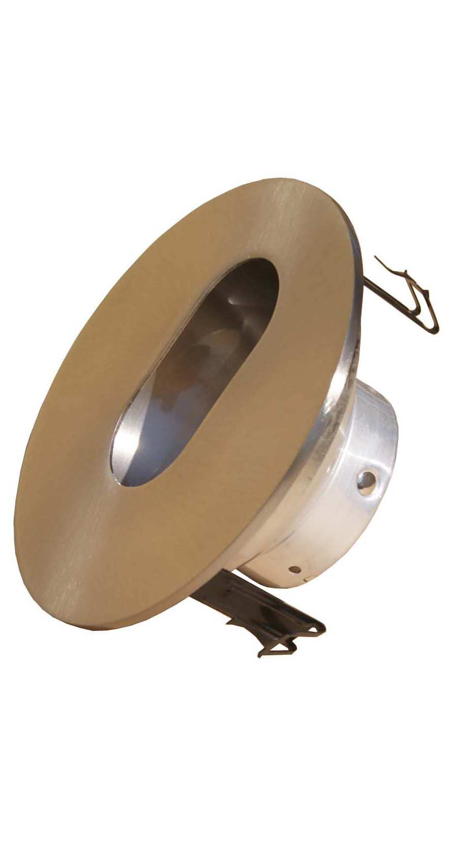 4 Inches Adjustable Slot Trim for Low Voltage Recessed Light/Lighting Fit Halo/Juno-Satin Nickel