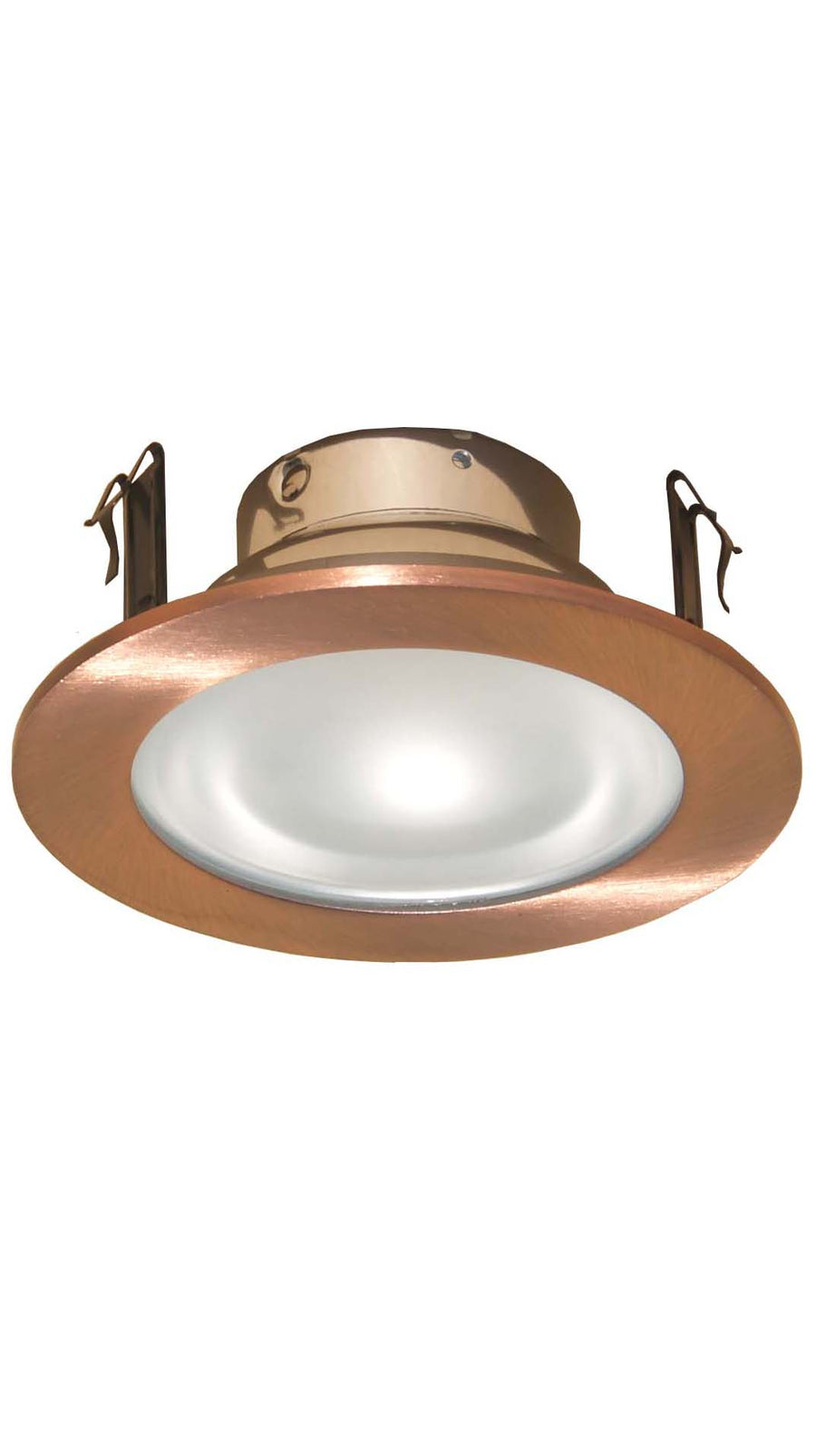 4 Inches Frosted Lens Shower Trim for Low Voltage Recessed Light/Lighting Fit Halo/Juno-Copper