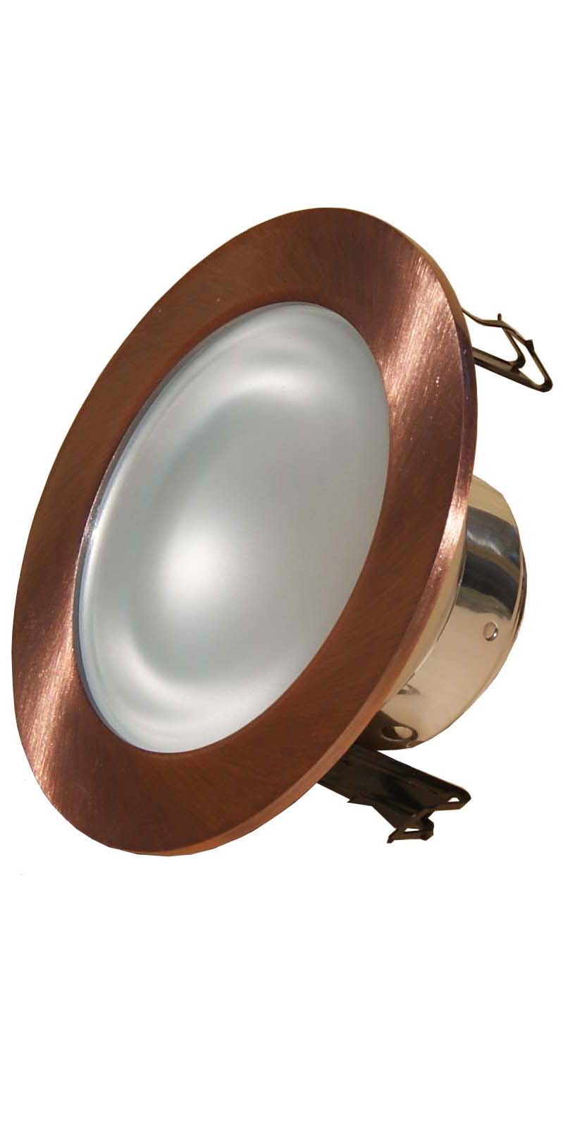 4 Inches Frosted Lens Shower Trim for Low Voltage Recessed Light/Lighting Fit Halo/Juno-Copper