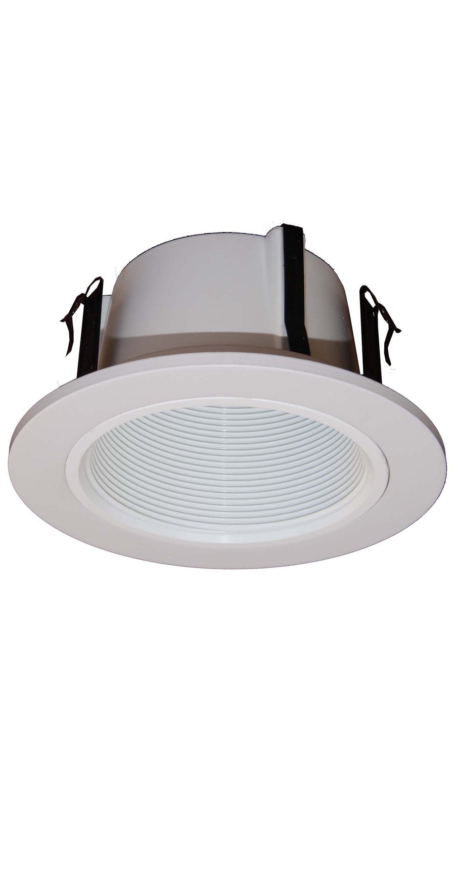 4 Inches Phenolic Stepped Baffle Trim for Recessed Light/lighting-white-Replaces Halo 993W