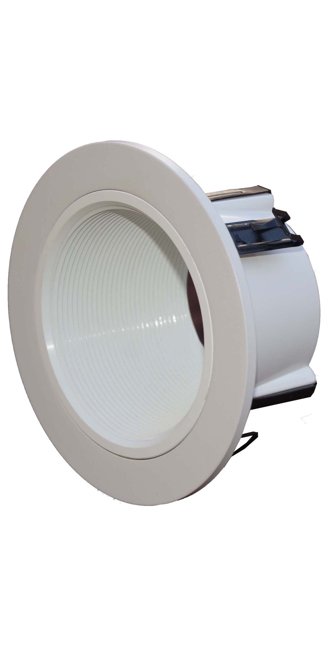 4 Inches Phenolic Stepped Baffle Trim for Recessed Light/lighting-white-Replaces Halo 993W