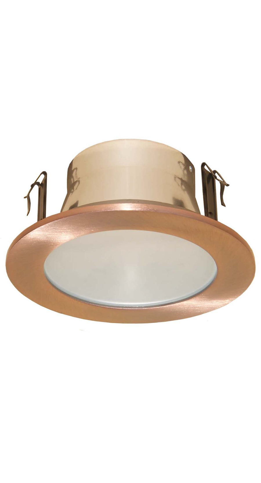 4 Inches Frosted lens Shower Trim for Line Voltage Recessed Light/Lighting Fit Halo/Juno-Copper