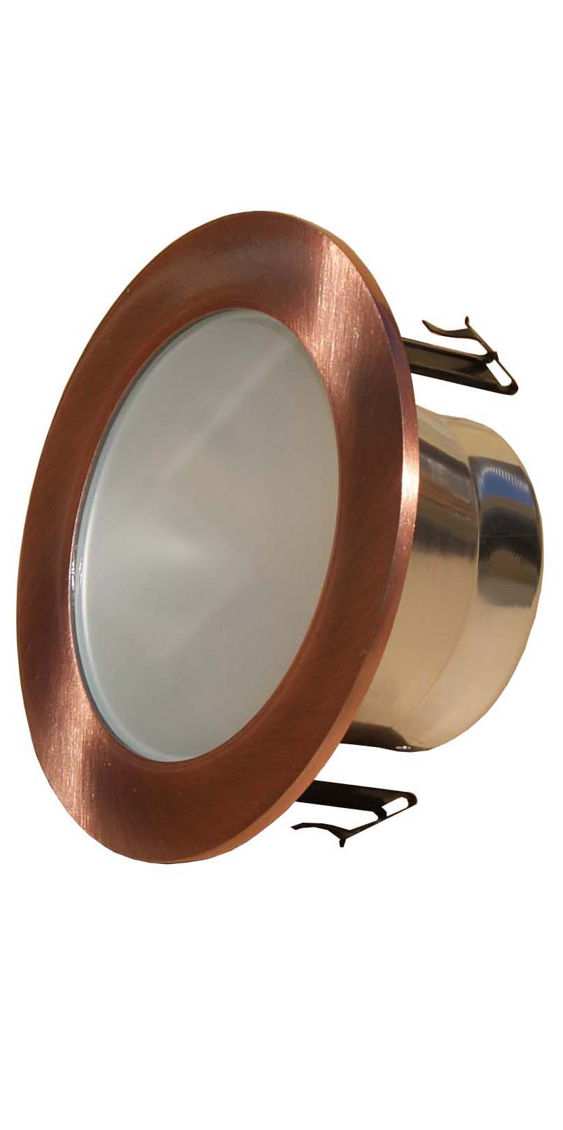 4 Inches Frosted lens Shower Trim for Line Voltage Recessed Light/Lighting Fit Halo/Juno-Copper