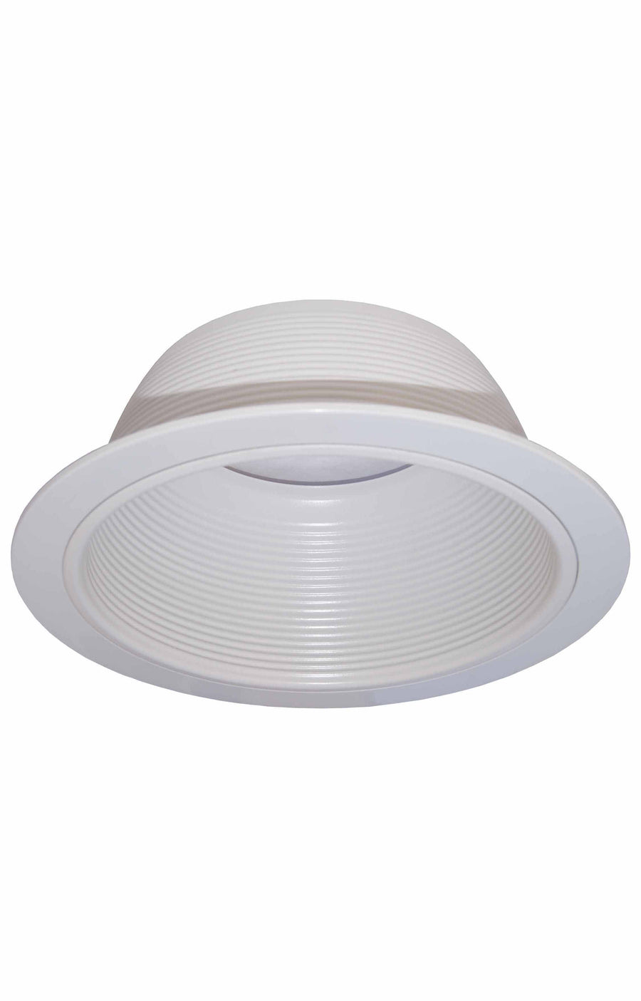 6 Inch Recessed Light Trim, Step Baffle with Detachable Ring, Fit Halo/Juno Recessed Housing-White