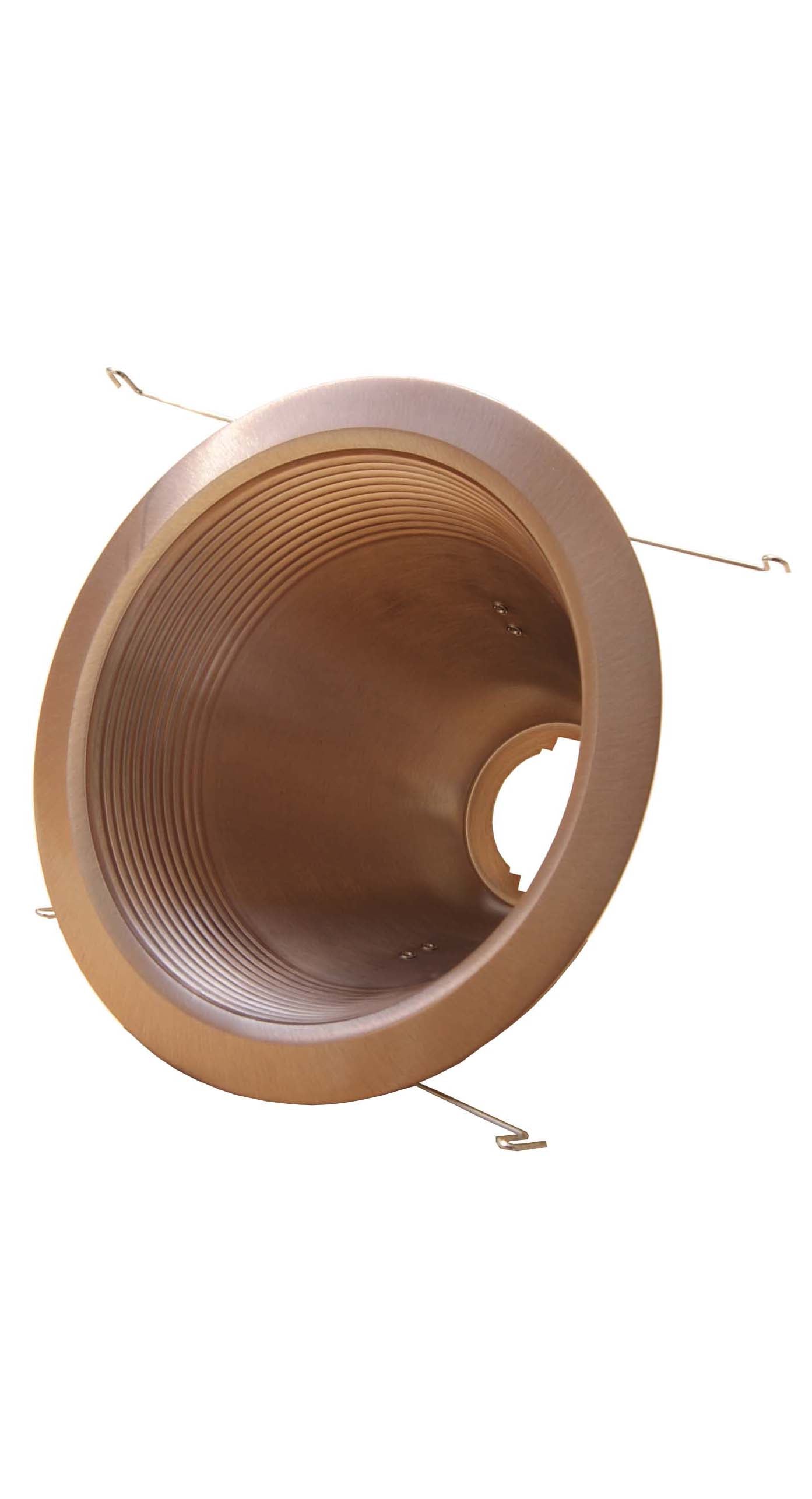 6 Inch Recessed Can Light Trim, Air Tight Baffle Trim, IC-Rated Anti-Glare 6 Inch Can Light Trim, Self-Flanged Recessed Light Trim- Copper