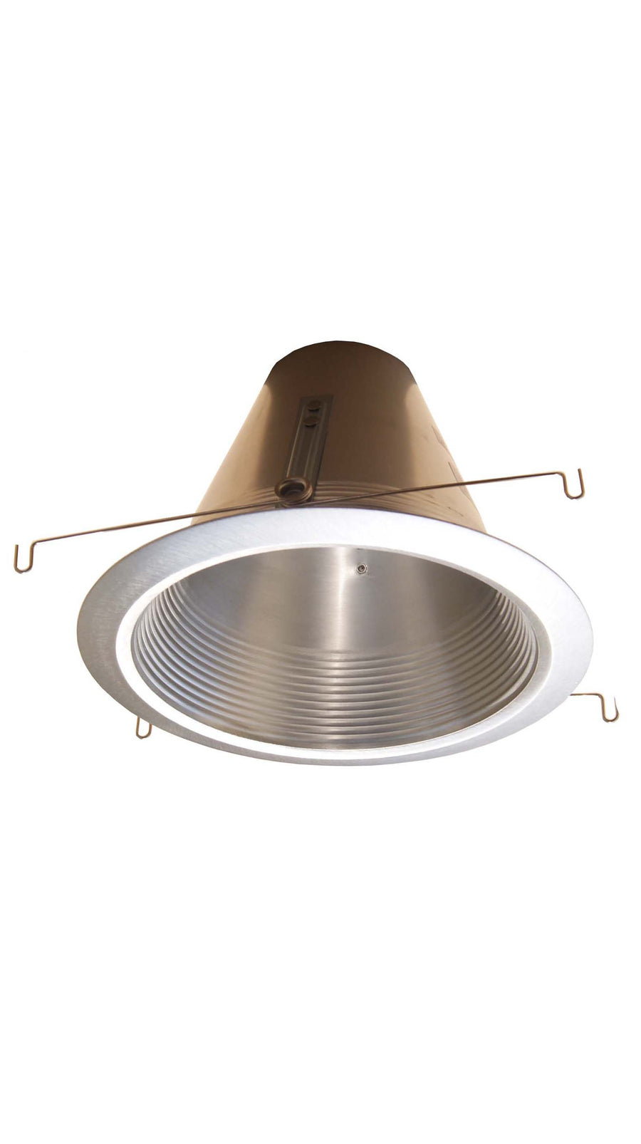 6 Inch Recessed Can Light Trim, Air Tight Baffle Trim, IC-Rated Anti-Glare 6 Inch Can Light Trim, Self-Flanged Recessed Light Trim- Satin Nickel